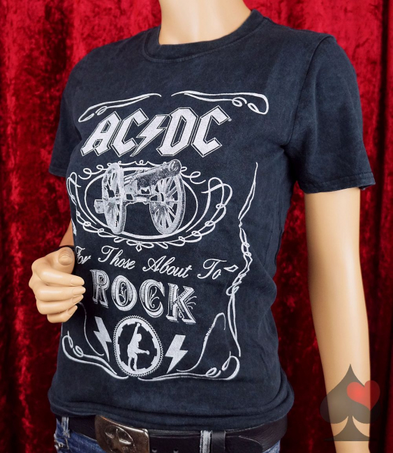 ac/dc damen band merchandise shirt