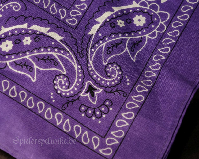 spielerspelunke bandana lila weiss purple paisleyarz paisley