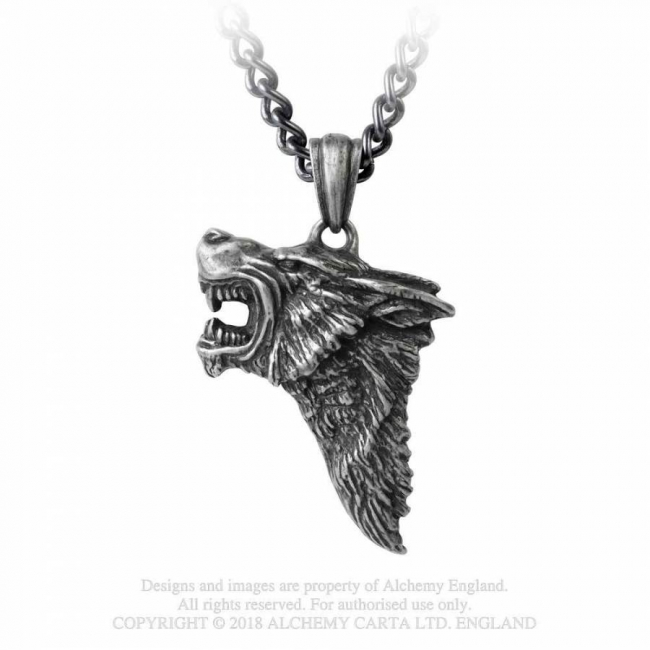 Spielerspelunke Halskette Dark Wolf schwarz Wikinger