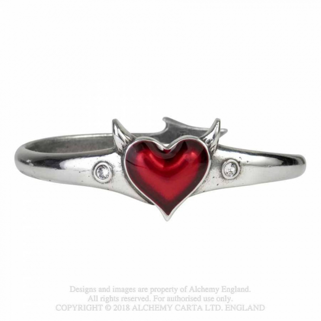 Gothic Armband Zinn Devils Heart