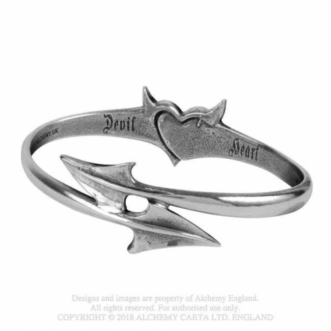 Gothic Armband Zinn Devils Heart