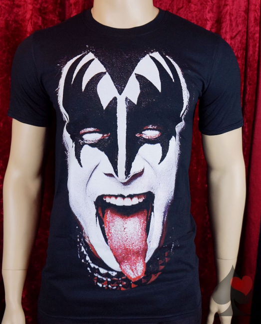 kiss gene simmons merchandise herren shirt