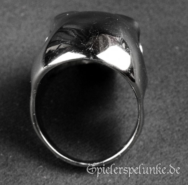 Edelstahlring poliert Totenkopf Skull