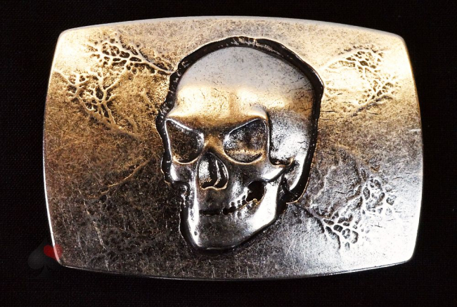 Gürtelschnalle Totenschädel Skull Vintage