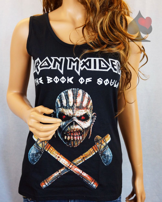 iron maiden book of souls ladies tank top