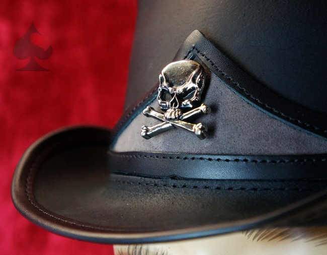 spielerspelunke lederhut el dorado skull schwarz