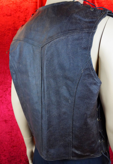 spielerspelunke biker lederweste antik braun