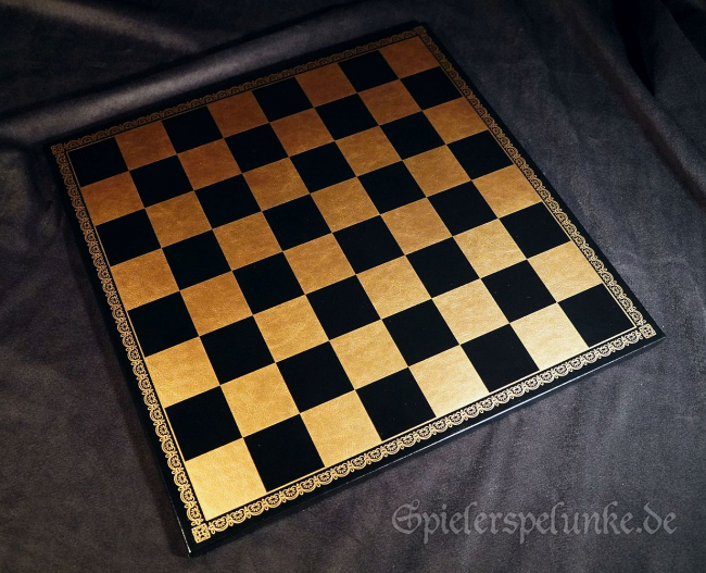 schachbrett salpaleder schwarz gold