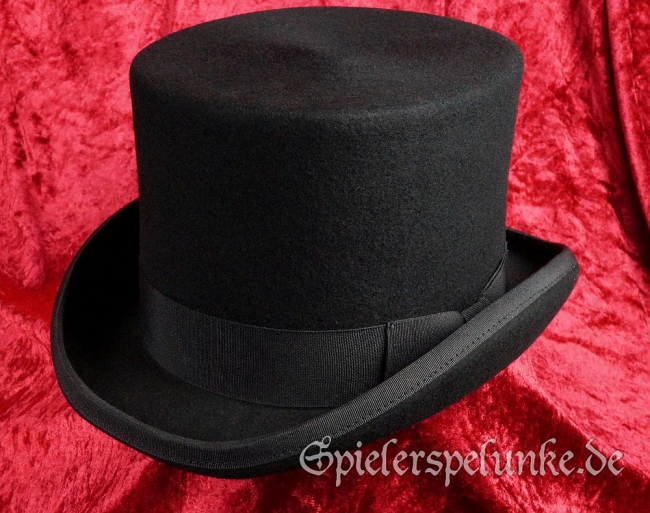 spielerspelunke zylinder 14cm wollfilz schwarz