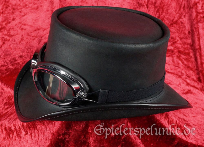 steampunk gothic googles motorradbrille vintage schwarz chrom