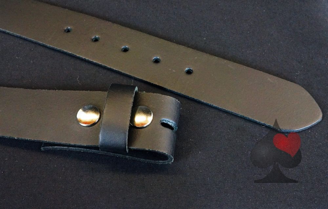 Wechselgürtel schwarz Leder
