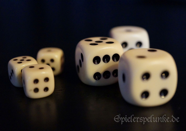 würfel acrylglas elfenbeinfarbig 16mm und 10mm spielerspelunke