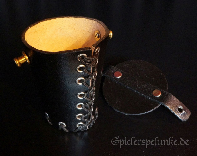 würfelbecher schwarz mit Deckel Spielerspelunke
