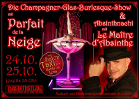burlesque tanz show parfait de la neige absinthnacht spielerspelunke
