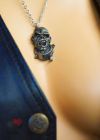 Schmuckanhänger Iron Maiden "Piece Of Mind" Zinn mit Metall Gliederkette