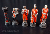 Historische Schachfiguren "Tempelritter und Johanniter"