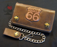 spielerspelunke biker geldbörse brieftasche wallet route 66